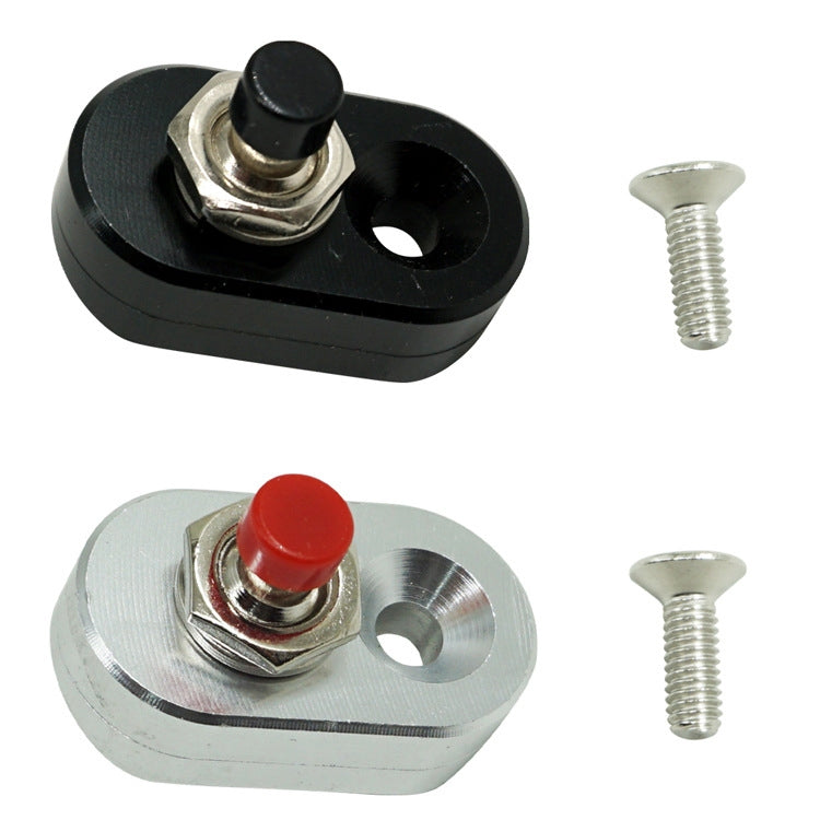 Motorcycle Modification Accessories Handlebar Switch Headlights Spotlights Overtaking Lights Power Off Start Ignition Horn Combination Switch, Specification: Single Switch Black - Electrical System by buy2fix | Online Shopping UK | buy2fix