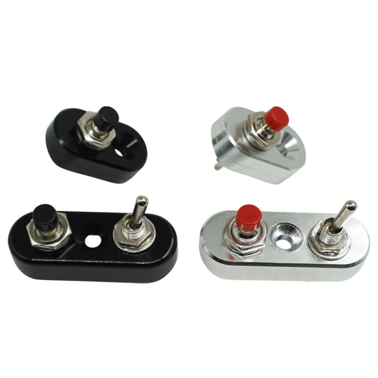 Motorcycle Modification Accessories Handlebar Switch Headlights Spotlights Overtaking Lights Power Off Start Ignition Horn Combination Switch, Specification: Single Switch Black - Electrical System by buy2fix | Online Shopping UK | buy2fix