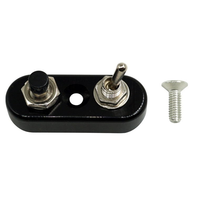 Motorcycle Modification Accessories Handlebar Switch Headlights Spotlights Overtaking Lights Power Off Start Ignition Horn Combination Switch, Specification: Double Switch Black by buy2fix