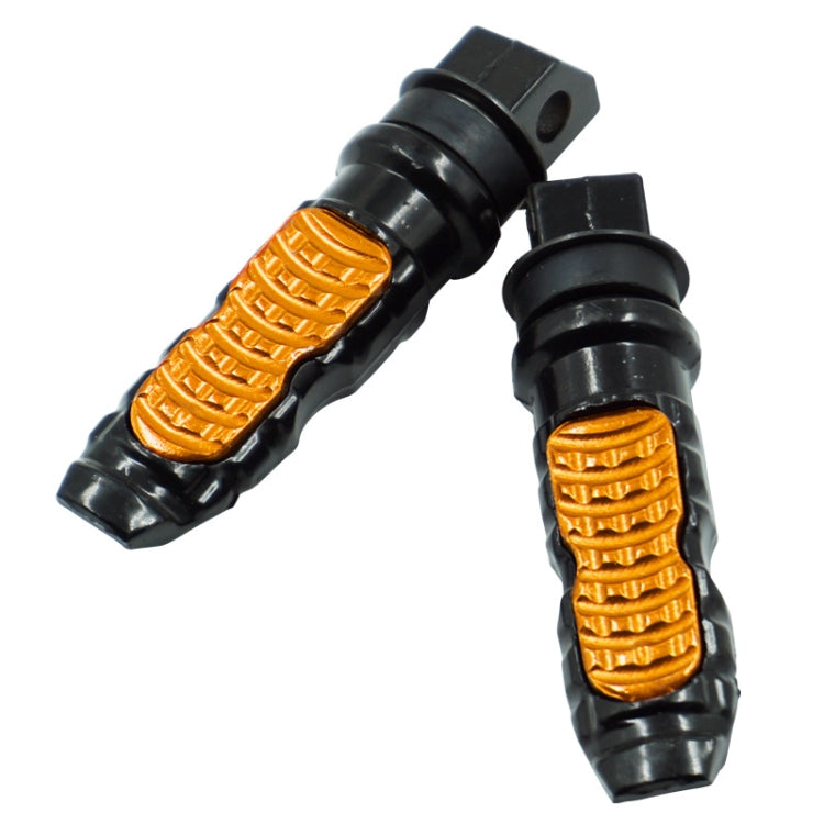 Motorcycle Off-Road Car Accessories Modified Aluminum Alloy Non-Slip Foot Pedal(Orange) by buy2fix