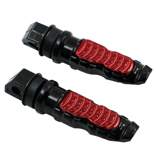 Motorcycle Off-Road Car Accessories Modified Aluminum Alloy Non-Slip Foot Pedal(Red) by buy2fix