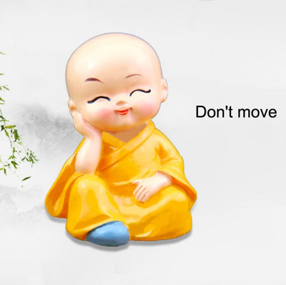 In Car Cute Four Little Monks Ornaments Car Interior Decorations Specification： Not Swing by buy2fix