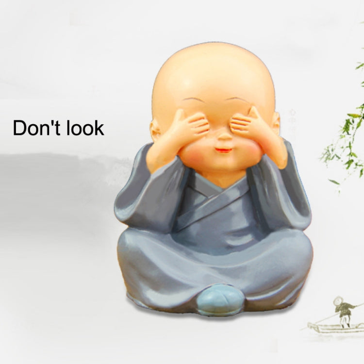 In Car Cute Four Little Monks Ornaments Car Interior Decorations Specification： Not Swing by buy2fix