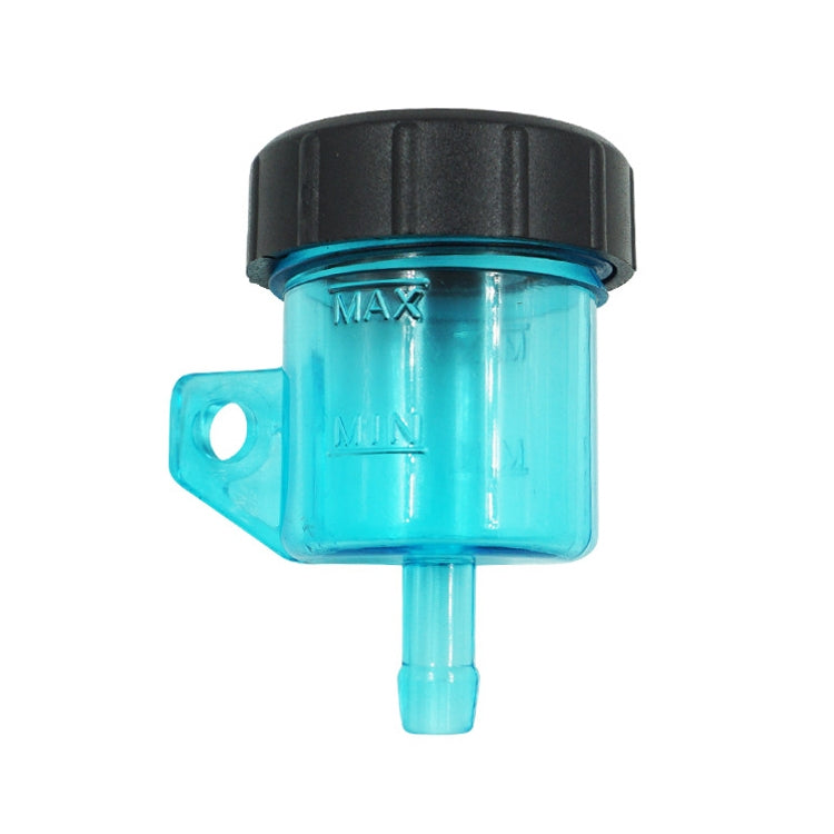 2 PCS Motorcycle Modification Accessories Off-Road Vehicle Large Displacement Straight Pump Transparent Oil Cup Brake Pump Modified Oil Pot(Straight Blue) by buy2fix
