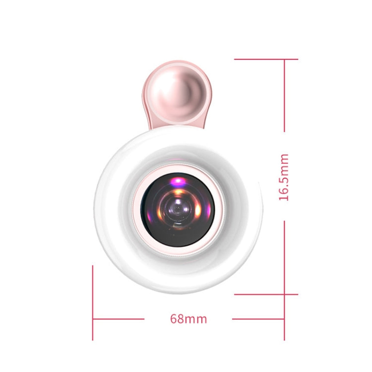 Mobile Phone Macro Lens Beauty Makeup Selfie Light(Pink) - Selfie Light by buy2fix | Online Shopping UK | buy2fix