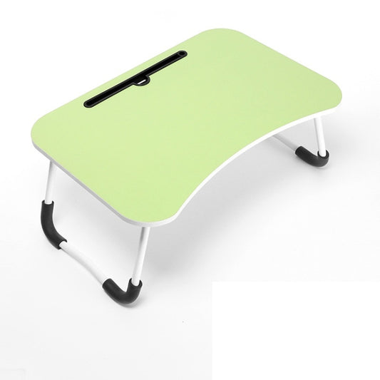 USB Folding Computer Desk With Fan & Lamp, Size: 60x40x28cm(Eye Grotection Green) - Laptop Stand by buy2fix | Online Shopping UK | buy2fix