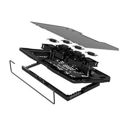 NUOXI H9 Notebook Radiator Computer Base Fan Bracket Pad(Black) - Cooling Pads by NUOXI | Online Shopping UK | buy2fix