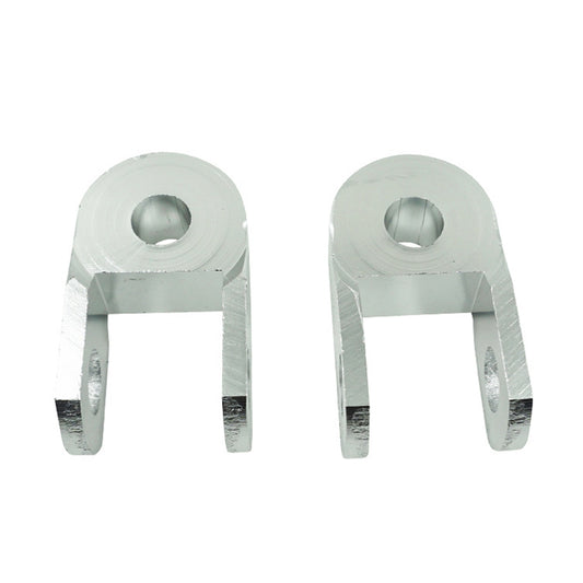 1pair Motorcycle Electric Vehicle Modification Accessories Small CNC Aluminum Alloy Shock Absorption Increaser(Silver) by buy2fix