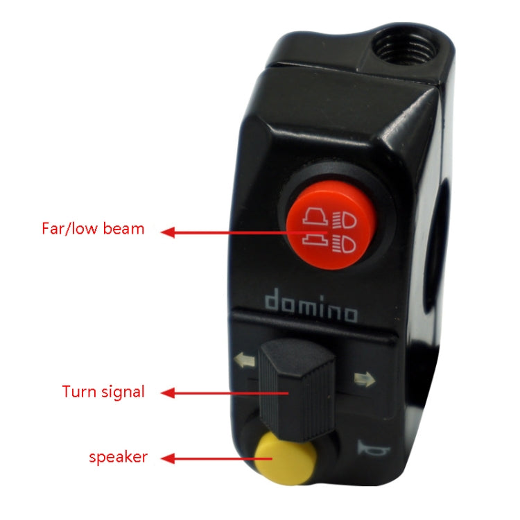 Motorcycle Modification Aluminum Alloy Handle Switch High Low Beam Light Turn Signal Horn Control Switch(Black) by buy2fix