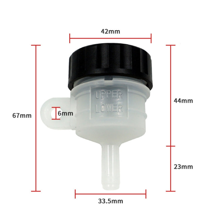 4 PCS Motorcycle Skyline Rear Brake Pump Split Oil Pot Small Oil Cup(Straight Mouth) by buy2fix