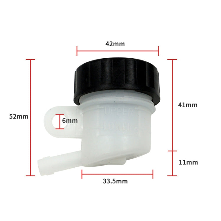 4 PCS Motorcycle Skyline Rear Brake Pump Split Oil Pot Small Oil Cup(Oblique Mouth) by buy2fix