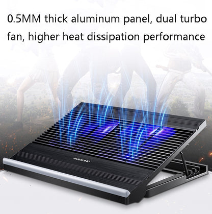 NUOXI T10 Laptop Radiator Multi-File Adjustment Aluminum Alloy Bracket(Silver) - Cooling Pads by NUOXI | Online Shopping UK | buy2fix