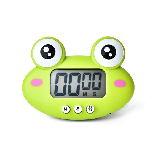 Kitchen Baking Cartoon Animal Electronic Timer Alarm Clock Student Learning Timer(Green Frog) - Digital Countdown by buy2fix | Online Shopping UK | buy2fix