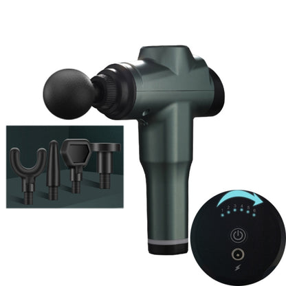 Muscles Relax Massager Portable Fitness Equipment Fascia Gun, Specification: 6206 6 Gears Green(EU Plug) - Massage gun & Accessories by buy2fix | Online Shopping UK | buy2fix