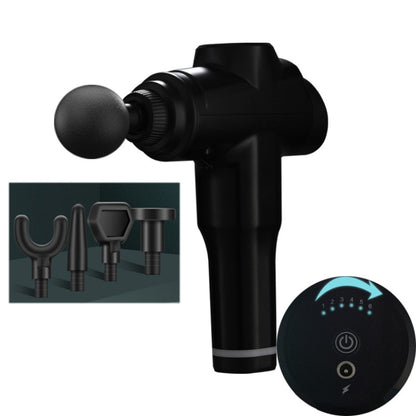 Muscles Relax Massager Portable Fitness Equipment Fascia Gun, Specification: 6206 6 Gears Black(EU Plug) - Massage gun & Accessories by buy2fix | Online Shopping UK | buy2fix