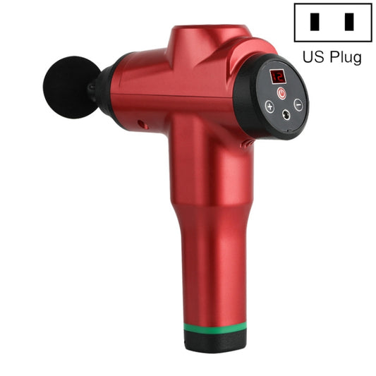 Muscles Relax Massager Portable Fitness Equipment Fascia Gun, Specification: 6212 12 Gears Red(US Plug) - Massage gun & Accessories by buy2fix | Online Shopping UK | buy2fix