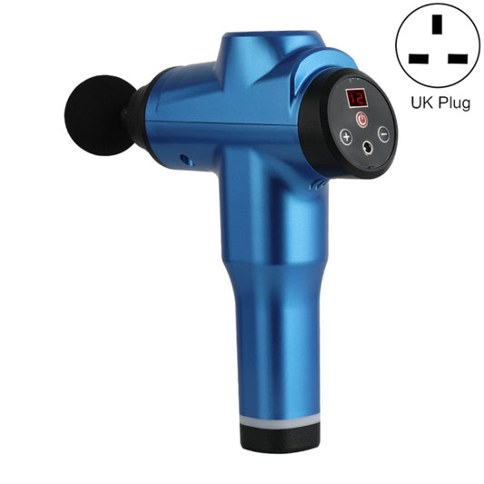 Muscles Relax Massager Portable Fitness Equipment Fascia Gun, Specification: 6212 12 Gears Blue(UK Plug) - Massage gun & Accessories by buy2fix | Online Shopping UK | buy2fix