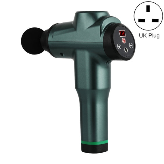 Muscles Relax Massager Portable Fitness Equipment Fascia Gun, Specification: 6212 12 Gears Green(UK Plug) - Massage gun & Accessories by buy2fix | Online Shopping UK | buy2fix
