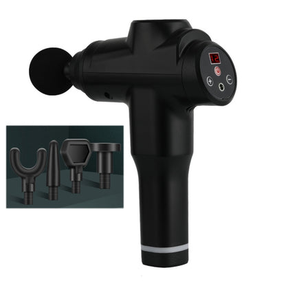 Muscles Relax Massager Portable Fitness Equipment Fascia Gun, Specification: 6212 12 Gears Black(AU Plug) - Massage gun & Accessories by buy2fix | Online Shopping UK | buy2fix