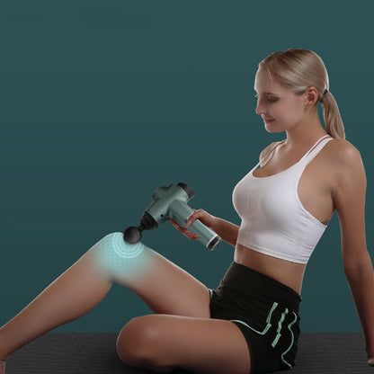 Muscles Relax Massager Portable Fitness Equipment Fascia Gun, Specification: 6232 32 Gears Blue(EU Plug) - Massage gun & Accessories by buy2fix | Online Shopping UK | buy2fix