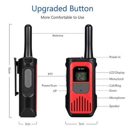 1 Pair YG-811 0.5W Children Handheld Wireless Walkie-Talkie Random Colour Delivery - Children by buy2fix | Online Shopping UK | buy2fix