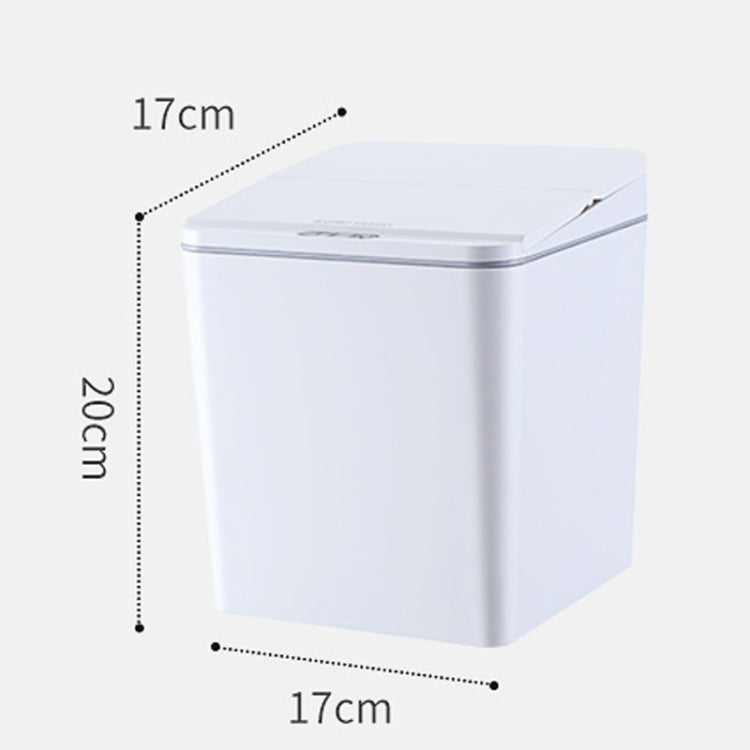 EXPED SMART Desktop Smart Induction Electric Storage Box Car Trash Can, Colour: 6L Battery Version (White) - Storage Boxes by buy2fix | Online Shopping UK | buy2fix