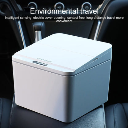 EXPED SMART Desktop Smart Induction Electric Storage Box Car Trash Can, Colour: 6L Charge Version (White) - Storage Boxes by buy2fix | Online Shopping UK | buy2fix
