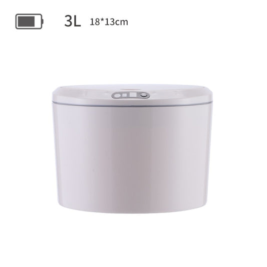 EXPED SMART Desktop Smart Induction Electric Storage Box Car Office Trash Can, Specification: 3L Battery Version (Khaki) - Trash Bin & Bags by EXPED SMART | Online Shopping UK | buy2fix