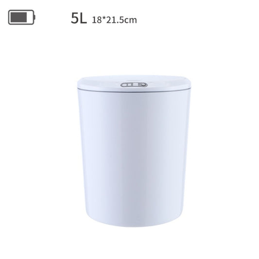 EXPED SMART Desktop Smart Induction Electric Storage Box Car Office Trash Can, Specification: 5L Battery Version (White) - Trash Bin & Bags by EXPED SMART | Online Shopping UK | buy2fix