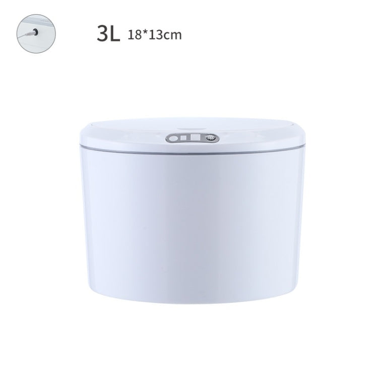 EXPED SMART Desktop Smart Induction Electric Storage Box Car Office Trash Can, Specification: 3L USB Charging (White) - Trash Bin & Bags by EXPED SMART | Online Shopping UK | buy2fix