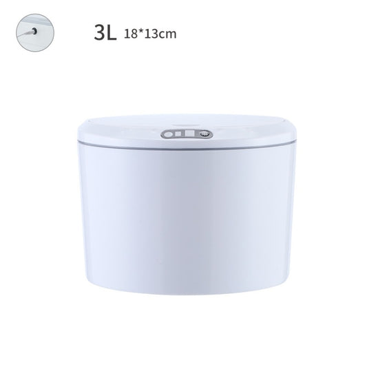 EXPED SMART Desktop Smart Induction Electric Storage Box Car Office Trash Can, Specification: 3L USB Charging (White) - Trash Bin & Bags by EXPED SMART | Online Shopping UK | buy2fix