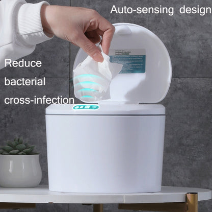 EXPED SMART Desktop Smart Induction Electric Storage Box Car Office Trash Can, Specification: 3L USB Charging (White) - Trash Bin & Bags by EXPED SMART | Online Shopping UK | buy2fix
