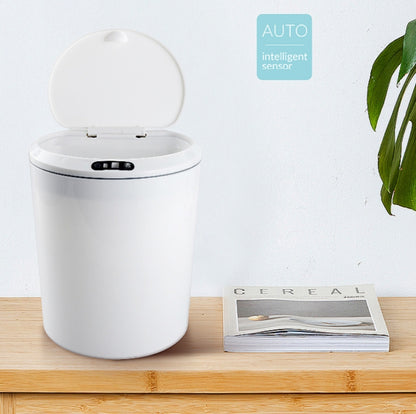 EXPED SMART Desktop Smart Induction Electric Storage Box Car Office Trash Can, Specification: 3L USB Charging (White) - Trash Bin & Bags by EXPED SMART | Online Shopping UK | buy2fix