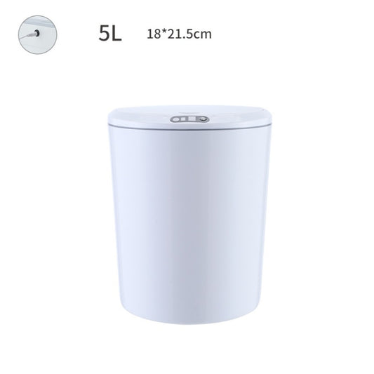 EXPED SMART Desktop Smart Induction Electric Storage Box Car Office Trash Can, Specification: 5L USB Charging (White) - Trash Bin & Bags by EXPED SMART | Online Shopping UK | buy2fix