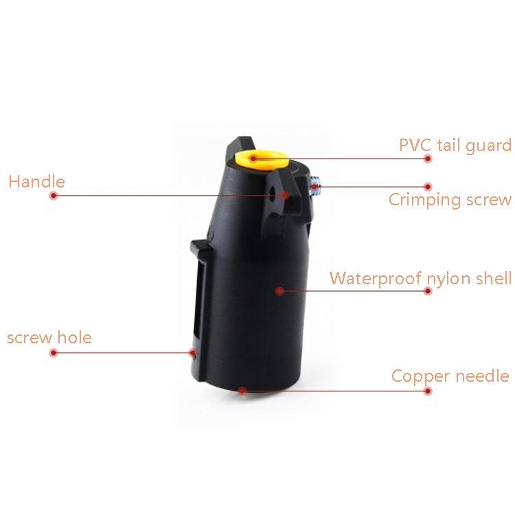 VP170U 7P 12V Trailer Plug Socket Adapter Trailer Connector US Plug - Terminal connectors by buy2fix | Online Shopping UK | buy2fix