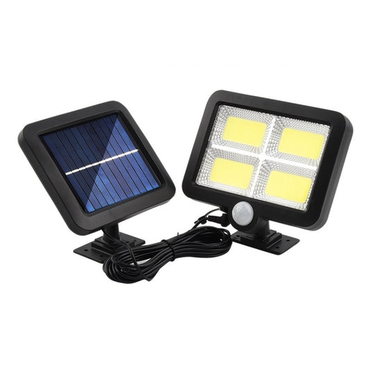 TY06704 128 COB Solar Separated Wall Lamp Outdoor Courtyard Waterproof Human Body Induction Light - Solar Lights by buy2fix | Online Shopping UK | buy2fix