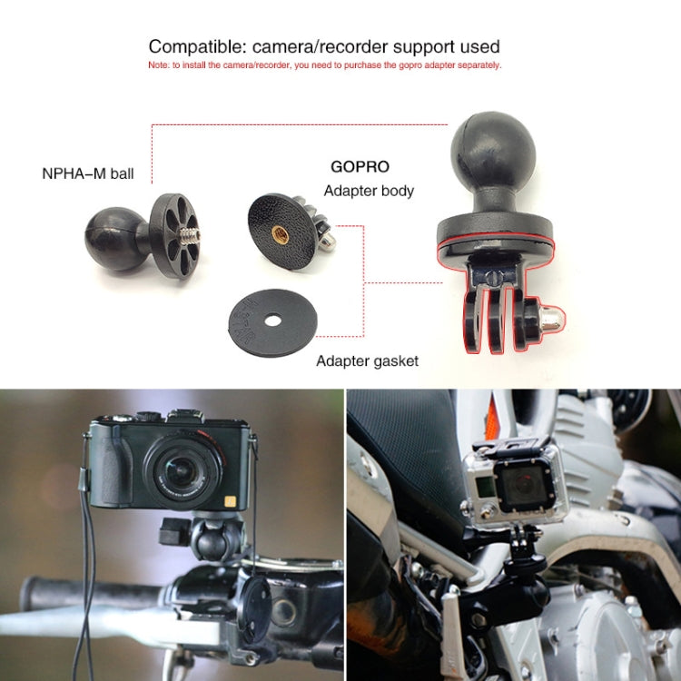 N-STAR NPHA-M Ball Motorcycle Camera Cloud Ball Head Bike Riding Video Ball Head by buy2fix