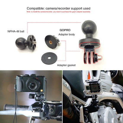 N-STAR NPHA-M Ball Motorcycle Camera Cloud Ball Head Bike Riding Video Ball Head by buy2fix