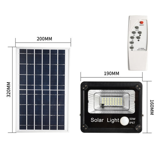 TY020 39 LED  50W Outdoor Solar Flood Light Remote Control Sensor Waterproof Wall Light - Solar Lights by buy2fix | Online Shopping UK | buy2fix