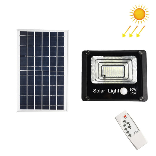 TY021 79 LED 80W  Outdoor Solar Flood Light Remote Control Sensor Waterproof Wall Light