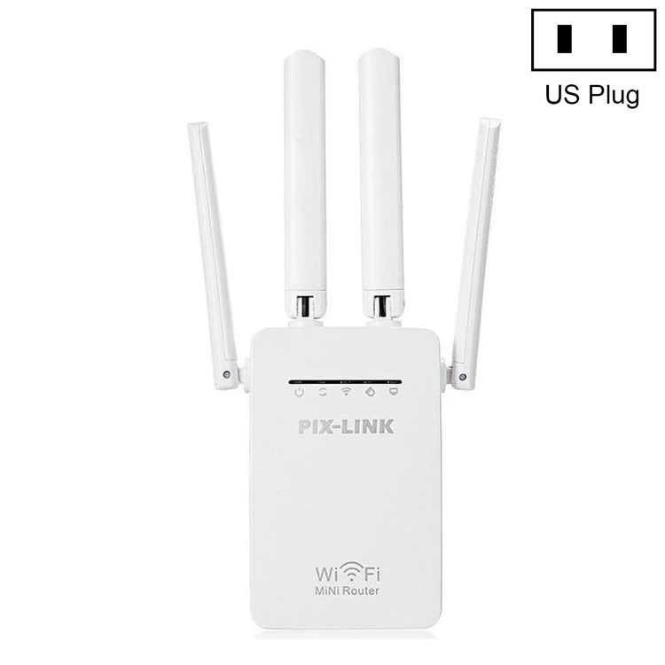 PIX-LINK LV-WR09 300Mbps WiFi Range Extender Repeater Mini Router(US Pulg) by buy2fix