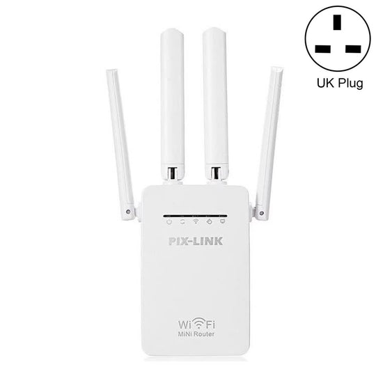 PIX-LINK LV-WR09 Mini routeur répéteur d'extension de portée WiFi 300 Mbps (prise britannique)