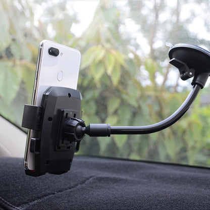 Car Windshield Automatic Lock Phone Holder(Black) - Universal Car Holders by buy2fix | Online Shopping UK | buy2fix