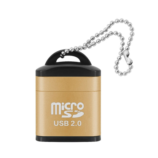 480Mbps Mini Micro SD Card Mobile Phone High-Speed TF Memory Card Reader Computer Car Speaker Card Reader(Golden) by buy2fix