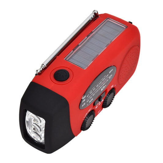 HRD-902 Multifunctional Hand Crank Solar Power LED Flashlight Emergency  Alarm FM Radio - Radio Player by buy2fix | Online Shopping UK | buy2fix