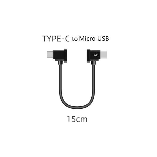 Sunnylife TY-X9304 Suitable For DJI Mavic Air 2S / DJI FPV Flight Glasses V2 / Mavic Mini2 / Osmo Pocket 2 Mobile Phone Tablet Cable 15cm Type-C to Micro USB  Cable - Other Accessories by buy2fix | Online Shopping UK | buy2fix