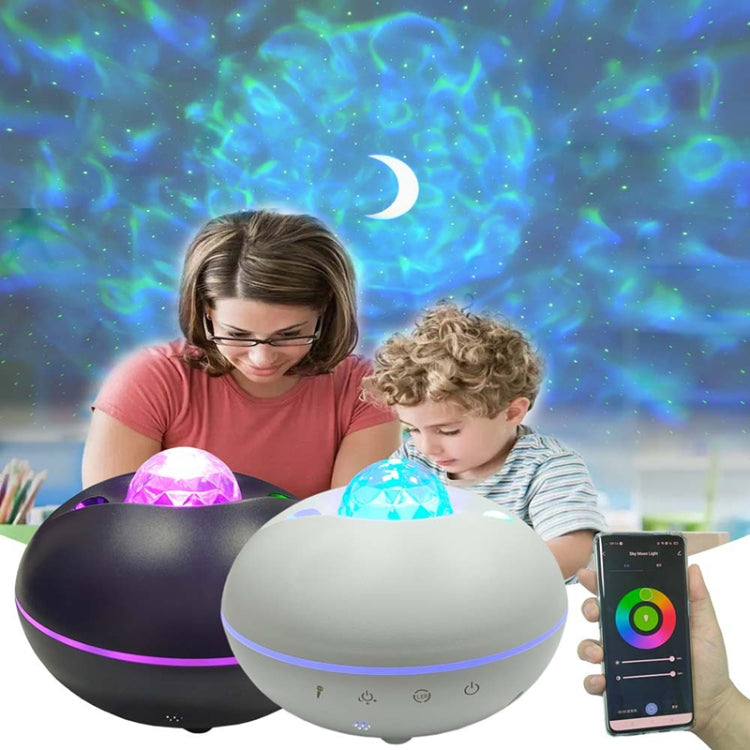 SC526 LED Starry Remote Control  Water Pattern Projection Lamp Graffiti Smart Starry Sky Light Wireless Night Light(Black) - Projection Lamp by buy2fix | Online Shopping UK | buy2fix