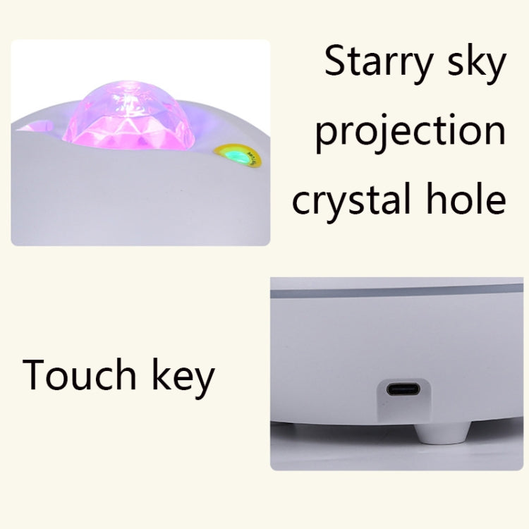 SC526 LED Starry Remote Control  Water Pattern Projection Lamp Graffiti Smart Starry Sky Light Wireless Night Light(Black) - Projection Lamp by buy2fix | Online Shopping UK | buy2fix