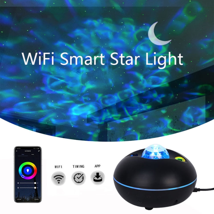 SC526 LED Starry Remote Control  Water Pattern Projection Lamp Graffiti Smart Starry Sky Light Wireless Night Light(Black) - Projection Lamp by buy2fix | Online Shopping UK | buy2fix