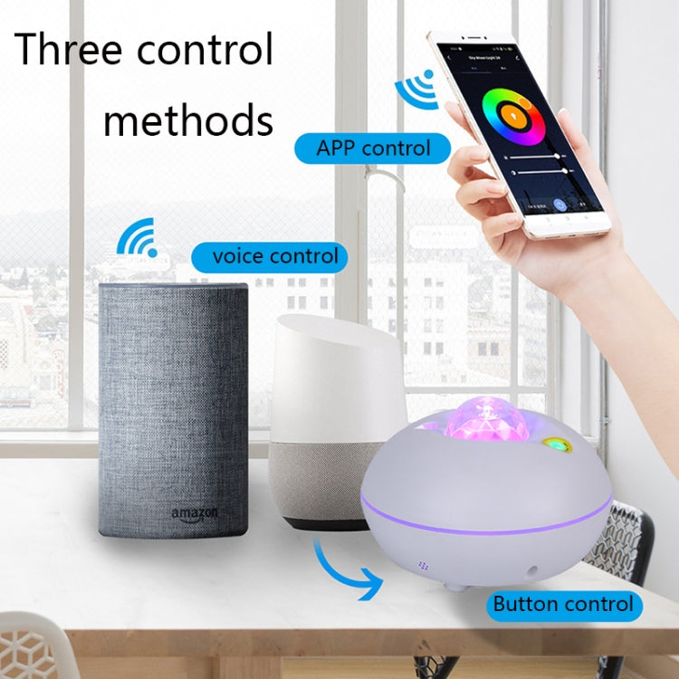 SC526 LED Starry Remote Control  Water Pattern Projection Lamp Graffiti Smart Starry Sky Light Wireless Night Light(Black) - Projection Lamp by buy2fix | Online Shopping UK | buy2fix